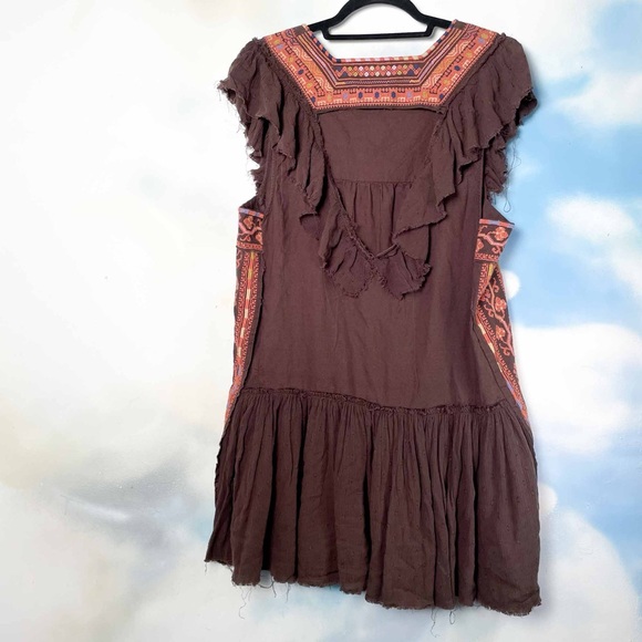 Free People embroidered mini dress - Picture 3 of 6